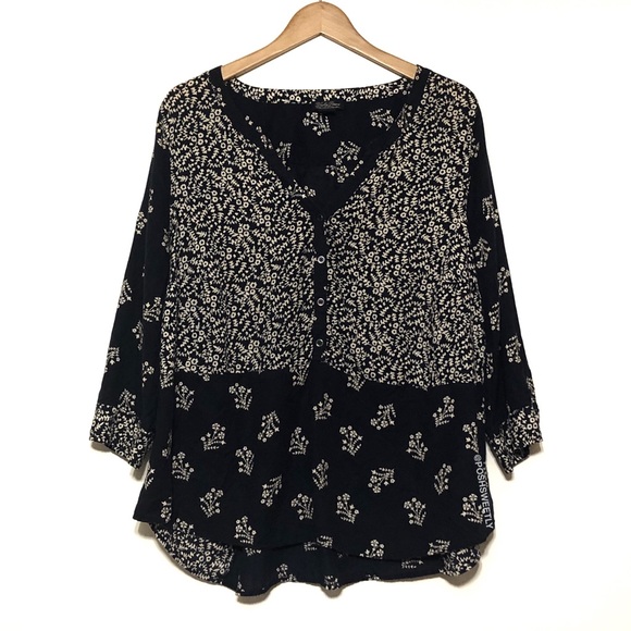 Lucky Brand Tops - Lucky Brand Mixed Print Tunic
